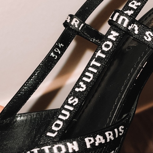 Louis Vuitton Logo Print Stiletto - Size 39.5 (9 1/2) - Picture 10 of 11